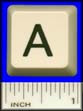 'A' key with ruler
