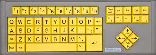 BigKeys LX, yellow with black lettering